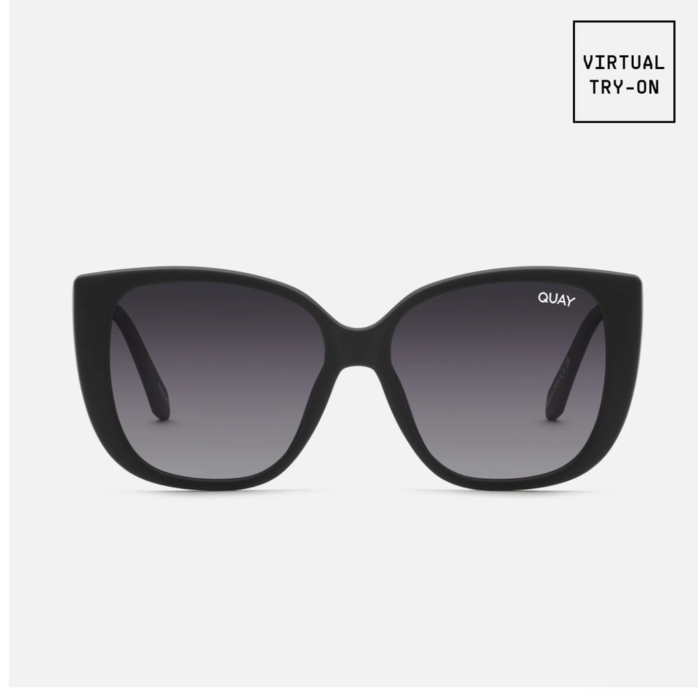 Quay matte black polarized ever after sunglasses